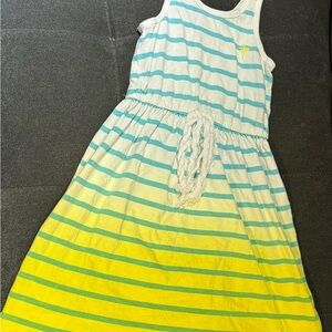 Carter's Blue and Yellow Striped Dress